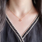 [Eternal Jewelry]CLOVER 15MM PINK MOTHER-OF-PEARL SINGLE FLOWER NECKLACE - 图片 5