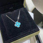 [Eternal Jewelry]CLOVER 15MM DIAMOND SVRES PORCELAIN  NECKLACE SILVER - 图片 5
