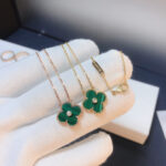 [Eternal Jewelry]CLOVER 15MM DIAMOND TURQUOISE NECKLACE - 图片 7