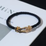[Eternal Jewelry]FORCE LARGE HORSESHOE BLACK WHITE DIAMOND BRACELET SILVER - 图片 20