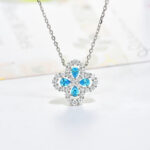 [Eternal Jewelry]LOOP NECKLACE FULL MOTIF DIAMOND 16MM MULTIPLE COLORS - 图片 7