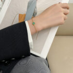 [Eternal Jewelry]CLOVER BRACELET MALACHITE 1 MOTIF - 图片 11