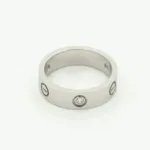 [Eternal Jewelry]LOVE RING 5.5MM 3 DIAMONDS SILVER - 图片 3