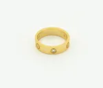 [Eternal Jewelry]LOVE RING 4MM 1 DIAMOND GOLD - 图片 2