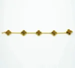 [Eternal Jewelry]CLOVER  5 MOTIFS TIGER EYE BRACELET - 图片 9