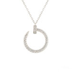 [Eternal Jewelry]JUSTE NECKLACE SILVER DIAMONDS - 图片 2