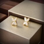 [Eternal Jewelry]JEUX DE WHITE MOP GOLD DIAMOND EARRINGS - 图片 3