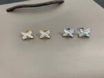 [Eternal Jewelry]JEUX DE WHITE MOP SILVER DIAMOND EARRINGS - 图片 6