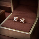 [Eternal Jewelry]JEUX DE GOLD DIAMOND EARRINGS - 图片 2