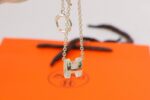 [Eternal Jewelry]HM NECKLACE H LETTER OVAL SERIES - 图片 4