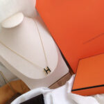 [Eternal Jewelry]HM CLIC BLACK ENAMEL GOLD NECKLACE - 图片 3