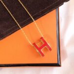 [Eternal Jewelry]HM CLIC RED ENAMEL GOLD NECKLACE - 图片 9