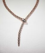 [?Eternal Jewelry?] High-End Bespoke Black Onyx Serpent Necklace - 图片 9