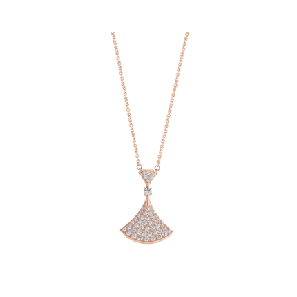 [Eternal Jewelry]DREAM NECKLACE PINK GOLD FULL DIAMOND