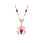 [Eternal Jewelry]DREAM NECKLACE CARNELIAN DIAMOND PINK GOLD