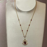 [Eternal Jewelry]DREAM NECKLACE CARNELIAN DIAMOND PINK GOLD - 图片 4
