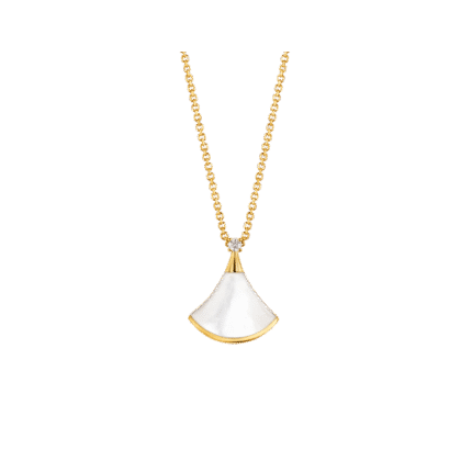 [Eternal Jewelry]DREAM NECKLACE WHITE MOP GOLD 1 DIAMOND