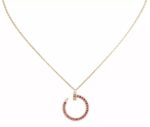 [Eternal Jewelry]JUSTE NECKLACE GOLD RED DIAMONDS - 图片 2