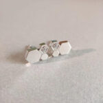 [Eternal Jewelry]BEE LOVE SILVER DIAMOND EARRINGS - 图片 4