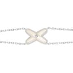 [Eternal Jewelry]JEUX BRACELET WHITE MOP SILVER 1 DIAMOND