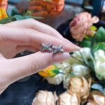 [Eternal Jewelry]JEUX DE SILVER DIAMOND EARRINGS - 图片 4
