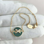 [Eternal Jewelry]JEUX DE BRACELET MALACHITE PINK GOLD DIAMONDS - Image 2