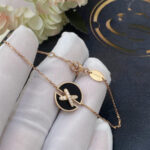 [Eternal Jewelry]JEUX DE BRACELET ONYX PINK GOLD DIAMOND - 图片 3