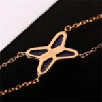 [Eternal Jewelry]Hollow Design Four-Leaf Clover Flower Shape Ring - 图片 5