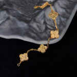 [Eternal Jewelry]CLOVER 5 MOTIFS BRONZING BRACELET - 图片 5