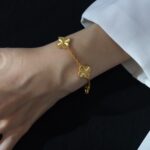 [Eternal Jewelry]CLOVER 5 FLOWERS LASER BRACELET - 图片 5