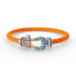 [Eternal Jewelry]FORC LARGE HORSESHOE  COLORED DIAMOND BRACELET SILVER - 图片 7
