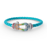 [Eternal Jewelry]FORC LARGE HORSESHOE  COLORED DIAMOND BRACELET SILVER - 图片 8