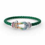 [Eternal Jewelry]FORC LARGE HORSESHOE  COLORED DIAMOND BRACELET SILVER - 图片 3