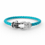 [Eternal Jewelry]FORCE LARGE HORSESHOE BLACK WHITE DIAMOND BRACELET SILVER - 图片 7