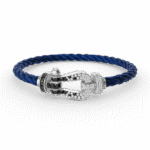[Eternal Jewelry]FORCE LARGE HORSESHOE BLACK WHITE DIAMOND BRACELET SILVER - 图片 2