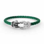[Eternal Jewelry]FORCE LARGE HORSESHOE BLACK WHITE DIAMOND BRACELET SILVER - 图片 13