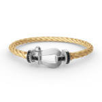 [Eternal Jewelry]FORCE LARGE HORSESHOE BLACK DIAMOND BRACELET SILVER - 图片 5