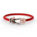[Eternal Jewelry]FORCE LARGE HORSESHOE BLACK WHITE DIAMOND BRACELET ROSE GOLD - 图片 9
