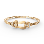 [Eternal Jewelry]FORCE LARGE HORSESHOE CLASP  METAL BRACELET - 图片 3