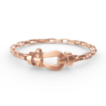 [Eternal Jewelry]FORCE LARGE HORSESHOE CLASP  METAL BRACELET - 图片 4