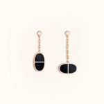[Eternal Jewelry]CHAINE VERSO BLACK CERAMIC EARRINGS - Image 2