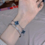 [Eternal Jewelry]CLOVER 5 MOTIF PIETERSITE SILVER BRACELET - 图片 9