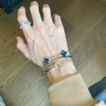 [Eternal Jewelry]CLOVER 5 MOTIF PIETERSITE SILVER BRACELET - 图片 11