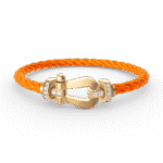[Eternal Jewelry]FORCE LARGE HORSESHOE HALF DIAMOND BRACELET GOLD - 图片 7