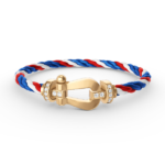 [Eternal Jewelry]FORCE LARGE HORSESHOE HALF DIAMOND BRACELET GOLD - 图片 9