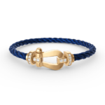 [Eternal Jewelry]FORCE LARGE HORSESHOE HALF DIAMOND BRACELET GOLD - 图片 12
