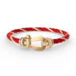 [Eternal Jewelry]FORCE LARGE HORSESHOE HALF DIAMOND BRACELET GOLD - 图片 13