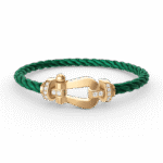 [Eternal Jewelry]FORCE LARGE HORSESHOE HALF DIAMOND BRACELET GOLD - 图片 2