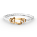[Eternal Jewelry]FORCE LARGE HORSESHOE HALF DIAMOND BRACELET GOLD - 图片 14