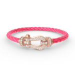 [Eternal Jewelry]FORCE LARGE HORSESHOE FULL DIAMOND BRACELET ROSE GOLD - 图片 12